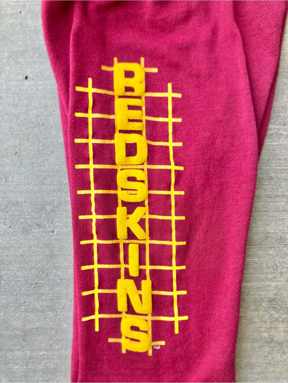 Vintage 1980s Washington Redskins Sweatpants Youth Size 7 Garan USA